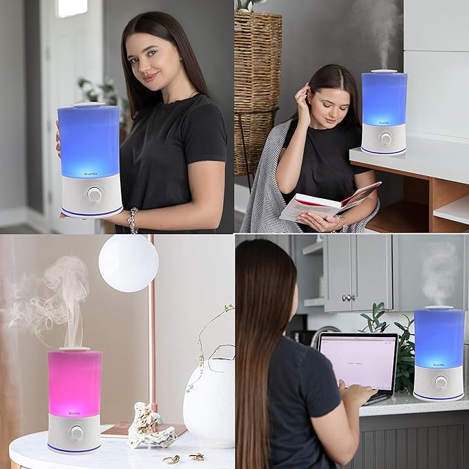 BlueHills Premium 2000 ML XL Large Essential Oil Diffuser Aromatherapy Humidifier for Large Room Home 40 Hour Run Huge Coverage Area 2 Liter Extra Large Capacity Huge Diffuser High Mist White E001 - Image 2