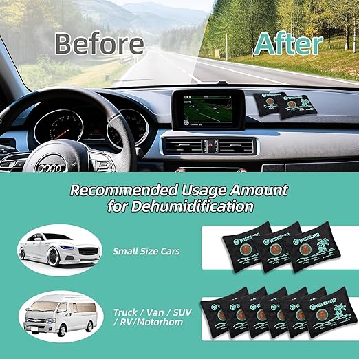 100g x 2pcs Reusable Desiccant Packs for Storage, Color Indicating Silica Gel Packets Moisture Absorbers with Visible Window, Rechargeable Dehumidifier Bags for Gun Safe Car Closet Basement - Image 5