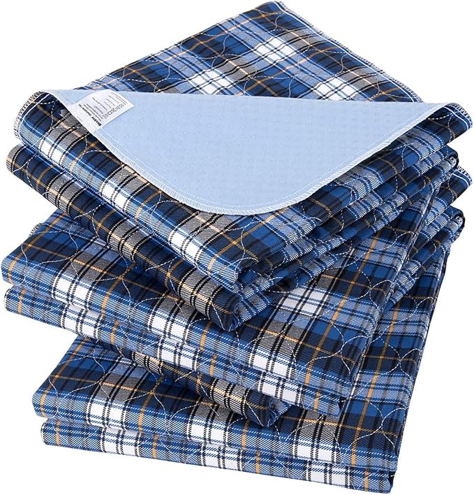 Non-Slip Bed Pads for Incontinence Washable (18" x 24"|3 Pack),Waterproof Bed Pads, Kids Washable Incontinence Bed Pads for Kids Adults,Dog,Kids by Brosive