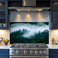 NYZE Kitchen Backsplash Stickers Waterproof Stove Backsplash Protector, 30 X 16 inch Removable Kitchen Wallpaper with Wall Art Decor for Stove Cooking Area(Forest Landscape) by GIVEYOUTHEBEST