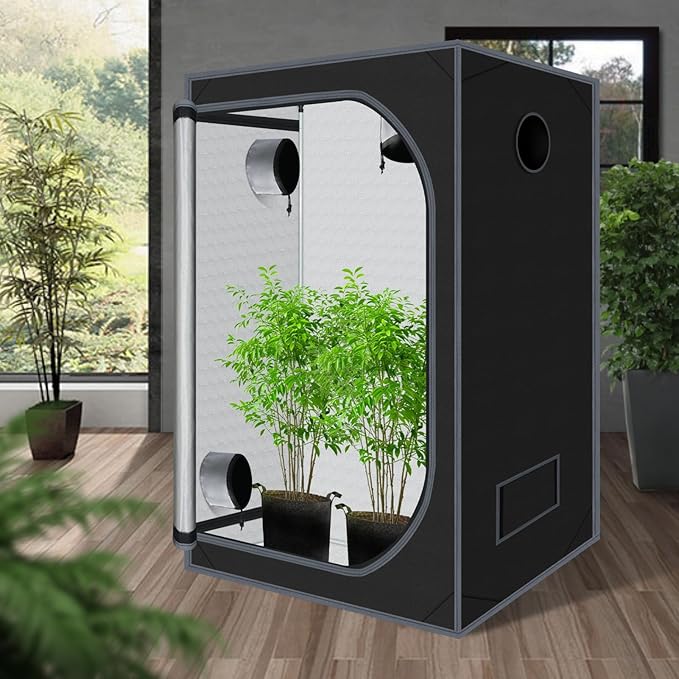 32"x32"x63" Grow Tent for Indoor Plants 600D Mylar Hydroponic High Reflective GrowTents for Plant Fruit Flower Veg Growing - Image 2