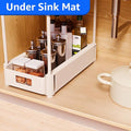 Clear Shelf Liners for Kitchen Cabinets: 22 Inch Wide Large Waterproof Under Sink Mat - 22 in x 28 FT Translucent Non-Adhesive Easy to Cut Cabinet Drawer Liner for Pantry - Image 2