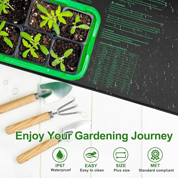 Seedling Heat Mat 48"x20.75", UL & MET-Certified Waterproof Plant Heating Pad for Germination, Hydroponics, Brewing, Breeding, and Greenhouses - Image 7