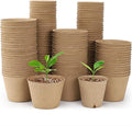 120 Packs 3.15 Inch + 4 Inch Peat Pots, Biodegradable Pots for Seedlings with Drainage Holes, Herb Seed Starter by Bluepro