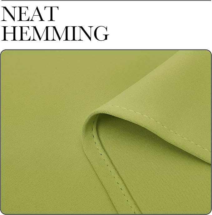 NICETOWN Kitchen Blackout Window Curtain Panel, Fresh Green, 1 Panel, 55 by 90 inches Long, Home Fashion Thermal Insulated Solid Grommet Room Darkening Drape for Apartment - Image 6