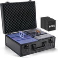 Trading Card Storage Box for 3" X 4" 35pt Toploaders 600+, Sturdy Secure Large Capacity Hard Case with 6 Foam Stoppers, Fits Toploader Magnetic Holders MTG Baseball Sports Card Storage Box Case by Unknown