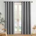 NICETOWN Room Darkening Draperies Curtains Panels, 2 Panels Silver Grey W52 x L84 by NICETOWN