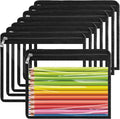 8 Pcs Clear Zipper Pouches, Clear Pencil Pouch,PVC Waterproof Makeup Pouch Envelopes Folder Storage,Document File Organization Bags for Home Office Supplies(10.6 x 8.3inch) by Cabaubl