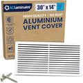 30x14 Inch (Duct Opening) Air Return Vent Cover Decorative – Premium Aluminum AC Vent Cover for Ceiling & Wall, Rustproof Grille, Ideal for Home HVAC Grille, Durable & Easy to Install by ACLAMINAIRE by LAMINAIRE