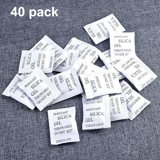 5 Gram Silica Gel Desiccant Bags for Safes, Gun Safe Desiccant Dehumidifiers Packs Moisture Absorber Packets for Closet Cloth Shoe, 40pcs - Image 2