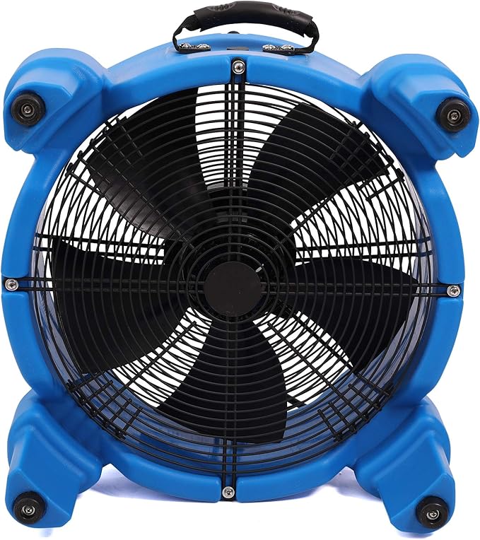 MOUNTO AM30DF 1/4 HP 3000 CFM Axial Air Mover Blower Fan - Powerful Down Draft Fan for Drying, Cooling, and Ventilation - Image 2