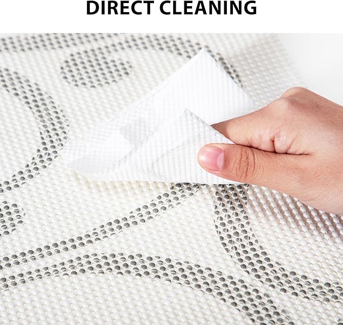 Shelf Liners for Cabinets-Drawer Liner Cabinet Liners for Shelves Kitchen,Non-Adhesive,Non-Slip,White Gray,12 in x 10Ft (120 inch) - Image 6