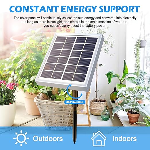 Solar Automatic Drip Irrigation System Houseplant Auto Self Watering Device Waterer for 15 Potted Plants Outdoor Indoor Garden Balcony Vacation While Away - Image 2