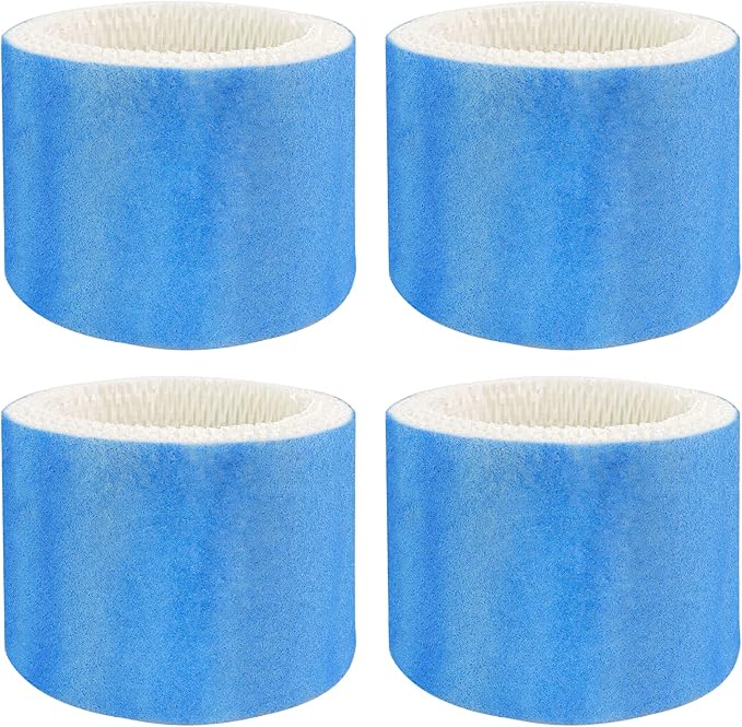 Funmit Humidifier Filters Replacement for Honeywell Humidifier Filter HAC-504 HAC-504AW and Honeywell Filter A, Replacement for Honeywell HCM-350 HCM-500 HCM600 Cool Mist Humidifiers, 4 Pack, Blue by Funmit