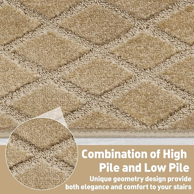 PURE ERA Carpet Stair Tread Landing Mat Tape Free Self Adhesive Non Slip Skid Resistant Indoor Doormat Area Rug Floor Mat for Kitchen Bathroom Workstations Washable 2' X 3' - Image 5