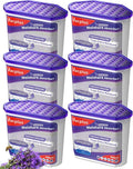 Vacplus Moisture Absorbers 6 Pack, Portable Humidity Absorber Boxes for Your Bathroom, Closet & Car, Dehumidifier with Lavender Fragrance, 16.0 Oz by Vacplus