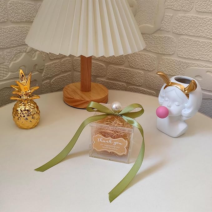 Acrylic box with Lid 4 Pack Small Clear Acrylic Square Cube Plastic Storage Box 1.77x1.77x1.77Inch/45X45X45mm for Birthday Valentine's Day Party Favor Acrylic Candy Jewelry Box - Image 3