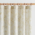 jinchan Floral Curtains 63 Inch Length Mustard Yellow Flower Linen Farmhouse Curtain for Living Room French Country Vintage Curtain Rod Pocket Curtains Set 2 Panels Floral Printed by JINCHAN