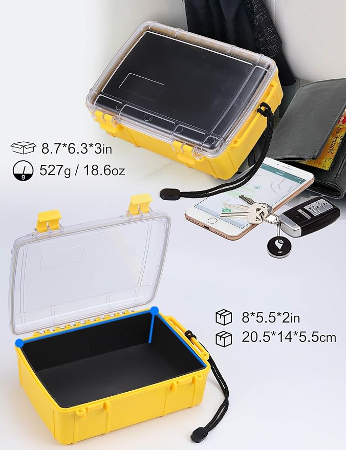Hlotmeky Waterproof Dry Box Waterproof Container, Water Proof Box Water Tight Storage Container for Boat Kayak Large Dry Case - Image 3