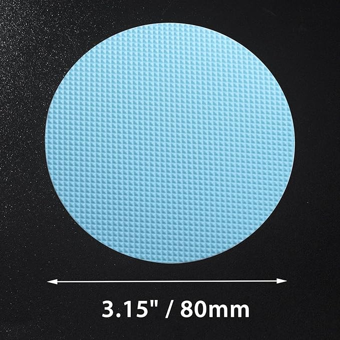 24 PCS Bathtub Non Slip Stickers Blue Adhesive Decals Round Shape Anti Slip Shower Stickers Bath Non Slip Stickers for Floor Bathroom Stairs Ladders with Scraper - Image 7