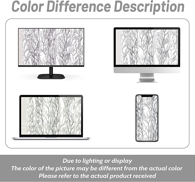 DriftAway Tree Branch Blackout Curtains Double Layer 72 Inches Long for Bedroom Printed Patterned Classic Thermal Insulated Summer Sound Lined Grommet Drapes for Living Room 2 Panels Gray/White - Image 9
