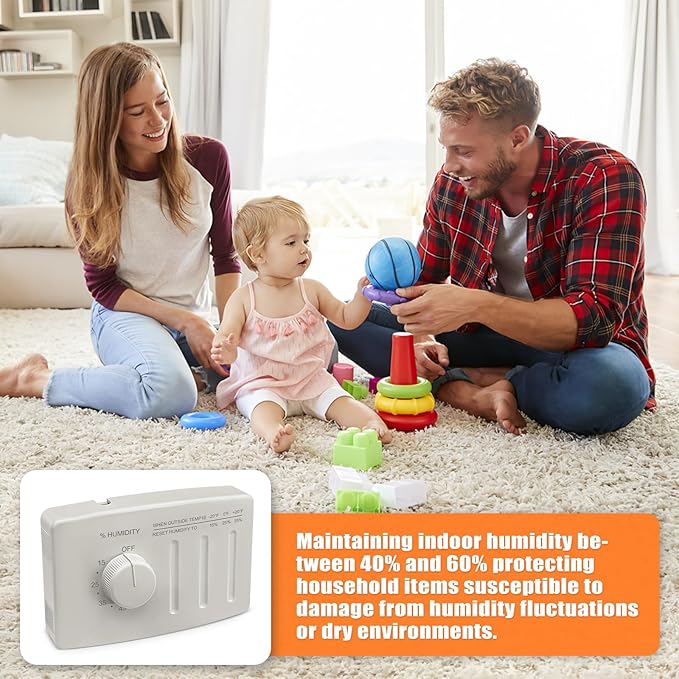 4655 Manual Whole House Humidifiers/Wall Mounted Humidifier Control Humidistat For AprilAire Manual Humidifier Whole House,24VAC - Image 5