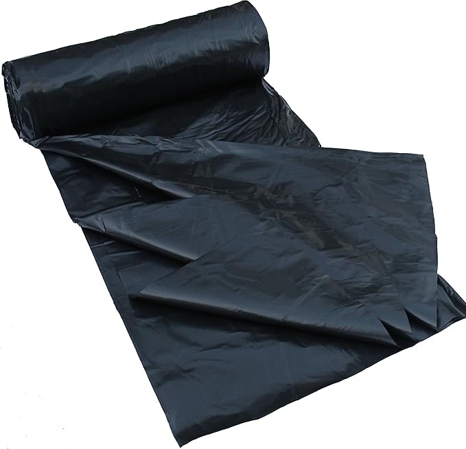 Roly Poly - Black Plastic Sheeting - 6 mil - (20' x 100') Polyethylene Heavy Duty Roll - Tarp, Vapor Barrier, Construction, Farming, Painter's Drop Cloth, Debris Shield - Image 9