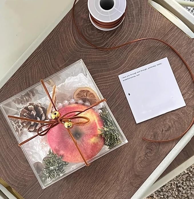 Large Acrylic Box with Lid 4 Pieces Clear Display Box Plastic Square Cube Wedding Candy Box Jewelry Collectibles Storage Containers Valentine's Day Decorative Boxes 4x4x4Inch - Image 4