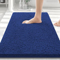 Smiry Luxury Chenille Bathroom Rugs 30x20, Extra Soft and Absorbent Shaggy Bath Mat, Machine Washable, Non-Slip Plush Carpet Runner for Tub, Shower, and Floor, Home Decor Accessories, Royal Blue by Smiry