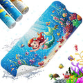 XIYUNTE Baby Bath Mat for Tub Non Slip Kids Bath Mat - 40''x16'' Extra Long Cartoon Turtle Baby Bath Tub Mat Eco-Friendly Toddler Bath Mats with Suction Cups & Drain Holes, Easy to Clean & Easy Drying by XIYUNTE