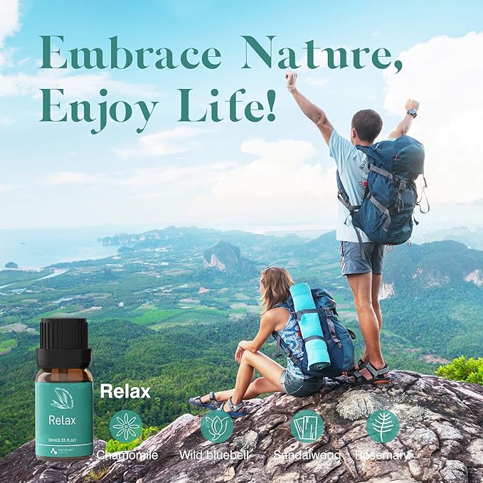 ASAKUKI Essential Oil Blends, Essential Oils for Diffusers for Home, Well-Being Kit- Calm Mind, Sweet Dreams, Happy, Relax, Air Freshening, Immunity for Aromatherapy, Humidifiers, Massage, 6x10ml - Image 5