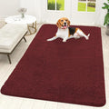 OLANLY Dog Door Mat for Muddy Paws 59x35, Absorbs Moisture and Dirt, Absorbent Non-Slip Washable Doormat, Quick Dry Chenille Mud Mat, Entry Indoor Entryway Carpet for Inside Floor, Caramel Russet by OLANLY