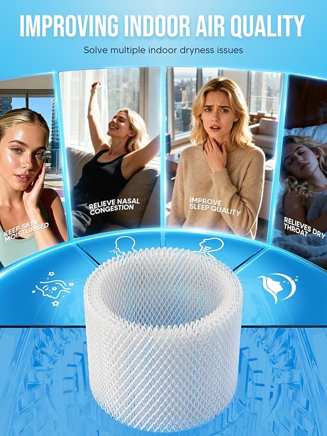 WF2 Humidifier Filter Replacement for Vicks V3500 V3100 V3600 V3900 V3700 VEV320 & Kaz 3020 Cool Mist Humidifiers Pack of 4 - Image 3