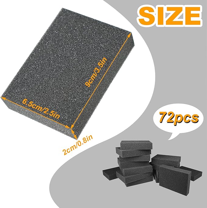 Foam Card Dividers - 72 PCS Card Dividers for Storage Boxes Multifunction Foam Dividers for Trading Cards Shock Absorbing Foam Block for Sport Playing Game Card Packing Cases and Crafts - Image 2