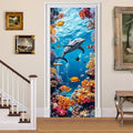 3D Door Decals Stickers, Peel Stick Wall Murals Vinyl Wallpaper Self-Adhesive Mural Door Covers Decorative for Furniture Home Decor Wrinkle-Resistant Waterproof by BVBOX