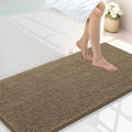Smiry Luxury Chenille Bathroom Rugs 44x24, Extra Soft and Absorbent Shaggy Bath Mat, Machine Washable, Non-Slip Plush Carpet Runner for Tub, Shower, and Floor, Home Decor Accessories, Camel by Smiry