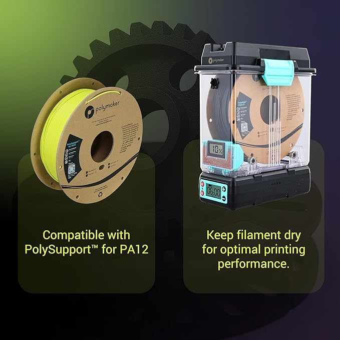 Polymaker Fiberon PPS-GF20 Filament 1.75mm 0.5kg Spool, Extreme Heat Resistance, Electrically Insulating, UL94 V0 Flame Retardant, Chemical Resistant, Ideal for Housings, Fixtures & Automotive Parts - Image 8