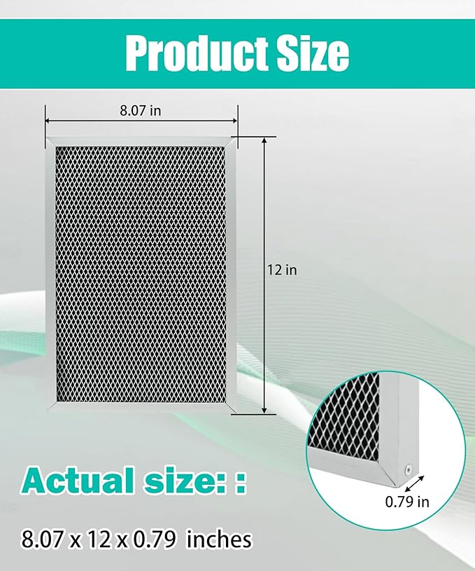 2 Packs Dehumidifier Replacement Filter MERV 8 Washable Compatible with AprilAire Whole-House Dehumidifiers 1820 1820Z E070 E070KZ E070KZM E070N E070T E070Z,Replace 5695 - Image 4