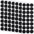160 Pcs Small Felt Furniture Pads, Self-Adhesive EVA Foam Dot Circles, Round Felt Furniture Stickers for Desks Drawers Vases Photo Frames Cabinets Doors Candlesticks - Black (1.18") by Unknown