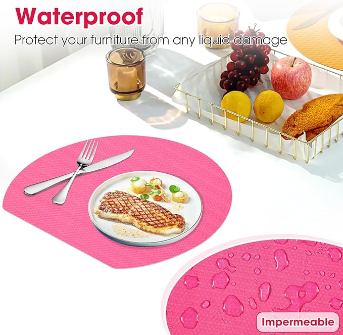 Drawer and Shelf Liner, Non-Slip Kitchen Cabinet Liners Non-Adhesive Thick Strong Grip Waterproof Washable Mats Protect Dresser Shelves Cupboard Bathroom Cabinets, Fuchsia, 18 in X 20 FT - Image 5