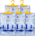 Dry & Dry 5 Packs [Net 7 Oz/Pack] Moisture Absorbers Dehumidifiers for Home Dehumidifier for Basement for Bedroom Small Dehumidifiers - Moisture Absorbers by DryDry