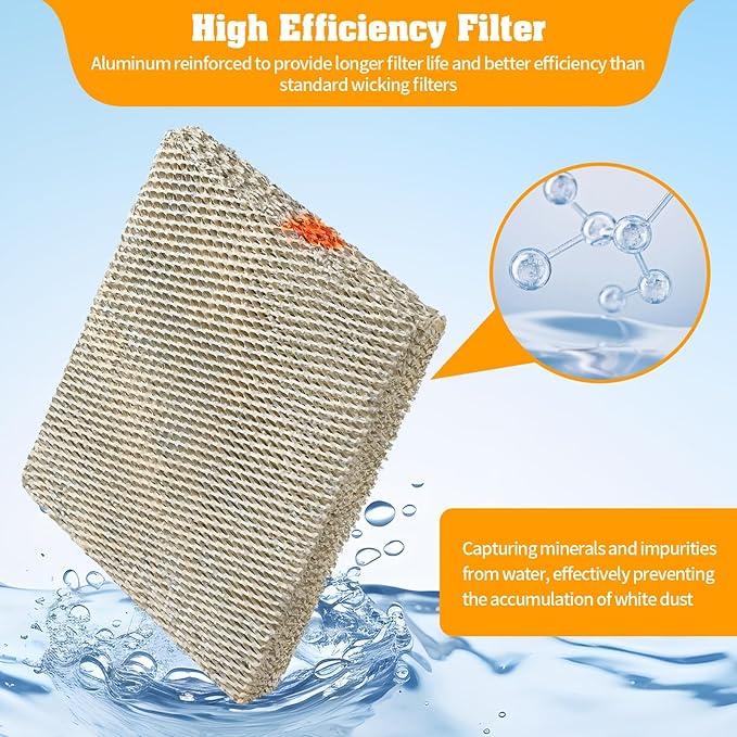DerBlue 3PACK 35 Water Panel Humidifier Replacement Filter Compatible with AprilAire Humidifier 300, 350, 360, 560, 560A, 568, 600, 600A, 600M, 700, 700A, 700M, 760, 760A, 768 & X2661 Humidifier pad - Image 6