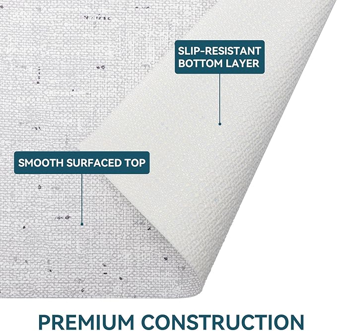 Shelf Liner 18" W x 96" L Cabinet Liners Non Adhesive, Drawer Liners Non Slip Kitchen Mat Waterproof Oil-Proof for Kitchen Cabinet, Shelves, Refrigerator, Storage, Easy to Trim - Image 5