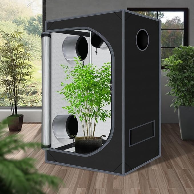 Grow Tent 24"x36"x60" Growing Tents for Indoor Plant 600D Mylar Hydroponic High Reflective Grow Tent for Plant Fruit Flower Veg Growing - Image 2