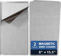 Strong Magnetic Vent Covers 8"x15.5", 2 Pack Magnet Cover for Home RV Floor Wall Ceiling Registers AC Vents Decoration Air Vent Covers Magnetic Sheet by KLOLKUTTA
