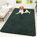OLANLY Dog Door Mat for Muddy Paws 59x35, Absorbs Moisture and Dirt, Absorbent Non-Slip Washable Doormat, Quick Dry Chenille Mud Mat, Entry Indoor Entryway Carpet for Inside Floor, Blackish Green by OLANLY