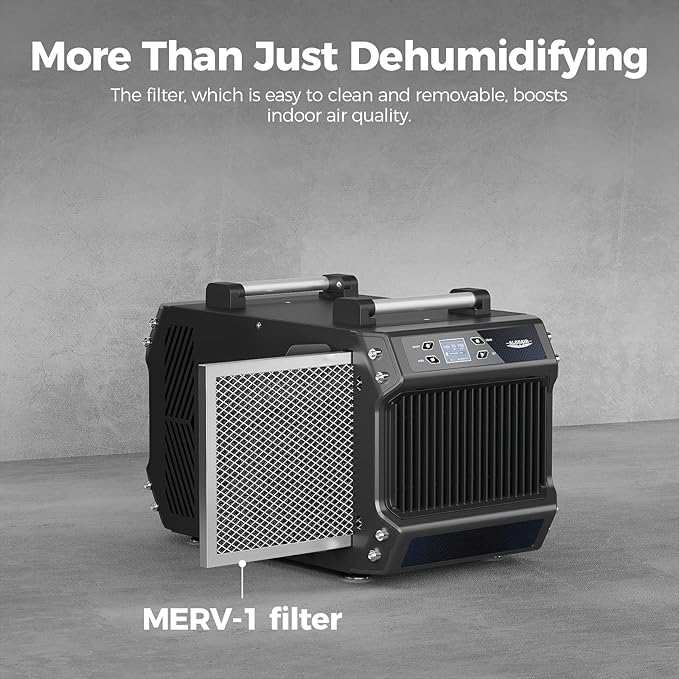 ALORAIR Crawlspace Dehumidifiers with Pump, 180 Pint Commercial Dehumidifier for Basements with Drain Hose, 2,300 Sq.Ft Auto Defrost Industry Crawl Spaces Dehumidifier - Image 6
