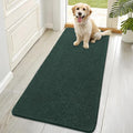 OLANLY Dog Door Mat for Muddy Paws 70x32, Absorbs Moisture and Dirt, Absorbent Non-Slip Washable Doormat, Quick Dry Chenille Mud Mat, Entry Indoor Entryway Carpet for Inside Floor, Blackish Green by OLANLY