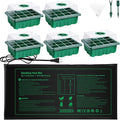 NAMOTEK Plant Heat Mat with 5 Set Seed Starter Tray & Humidity Domes, 60 Cell Trays Germination Station Cloning Kit by NAMOTEK