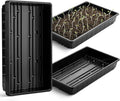 Mr. Pen- Plastic Growing Trays, 5Pack, Black, 17x10, Plant Tray, Seed Tray, Seedling Tray, Propagation Tray, Plant Trays for Seedlings, Planting Trays, Microgreens Growing Trays, Seedling Starter Tray by MrPen